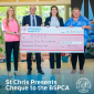 St Chris Presents Cheque to the BSPCA