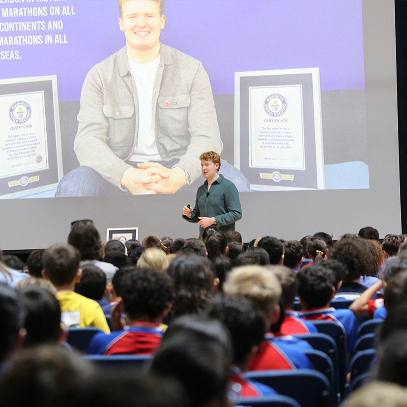 Adventurer Louis Alexander Inspires Students at St Christopher’s School Bahrain